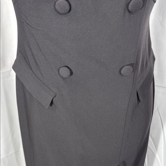 Meshki Black Strapless Sheath Maxi Dress with Front Slit Size M NWT - Picture 6 of 12